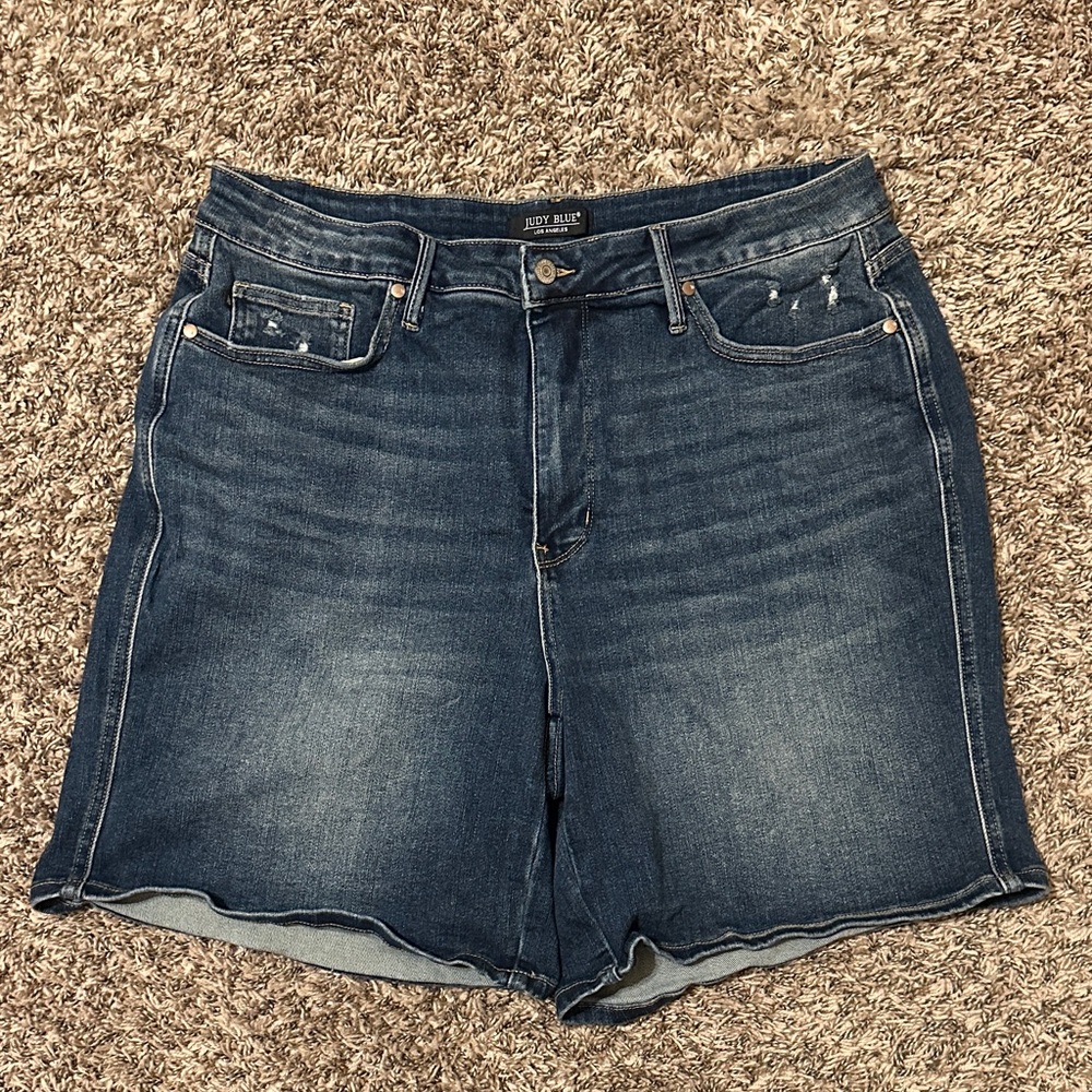 Judy Blue Bermuda Denim Jean Shorts Blue 3XL